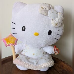 NWT TY Beanie Buddy Sanrio Angel Hello Kitty Plush 13”